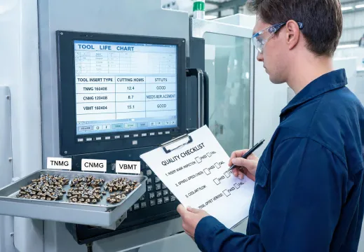 Tool-life review at CNC control
