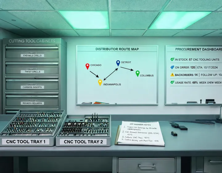 Tooling supply chain planning board